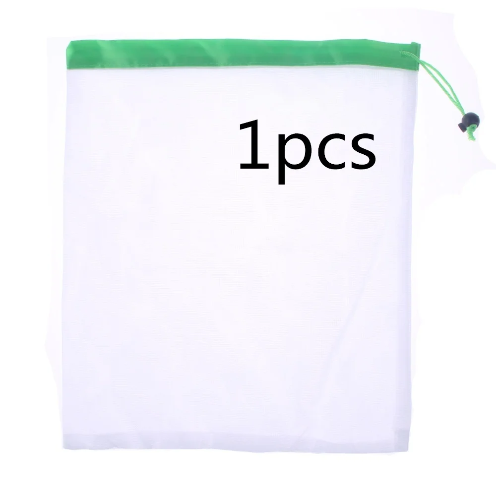 1pcs 1 шт/3 шт/5 шт многоразовые сетки производят сумки моющиеся экологически чистые сумки для Хранение продуктов фрукты овощи сумка для покупок - Цвет: 1pcs