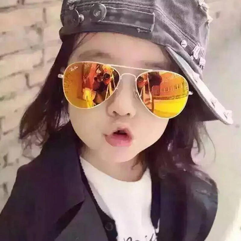 Child Pretty Goggles Girl Alloy Sunglasses Fashion Boy Classic Vintage Cute | Аксессуары для одежды