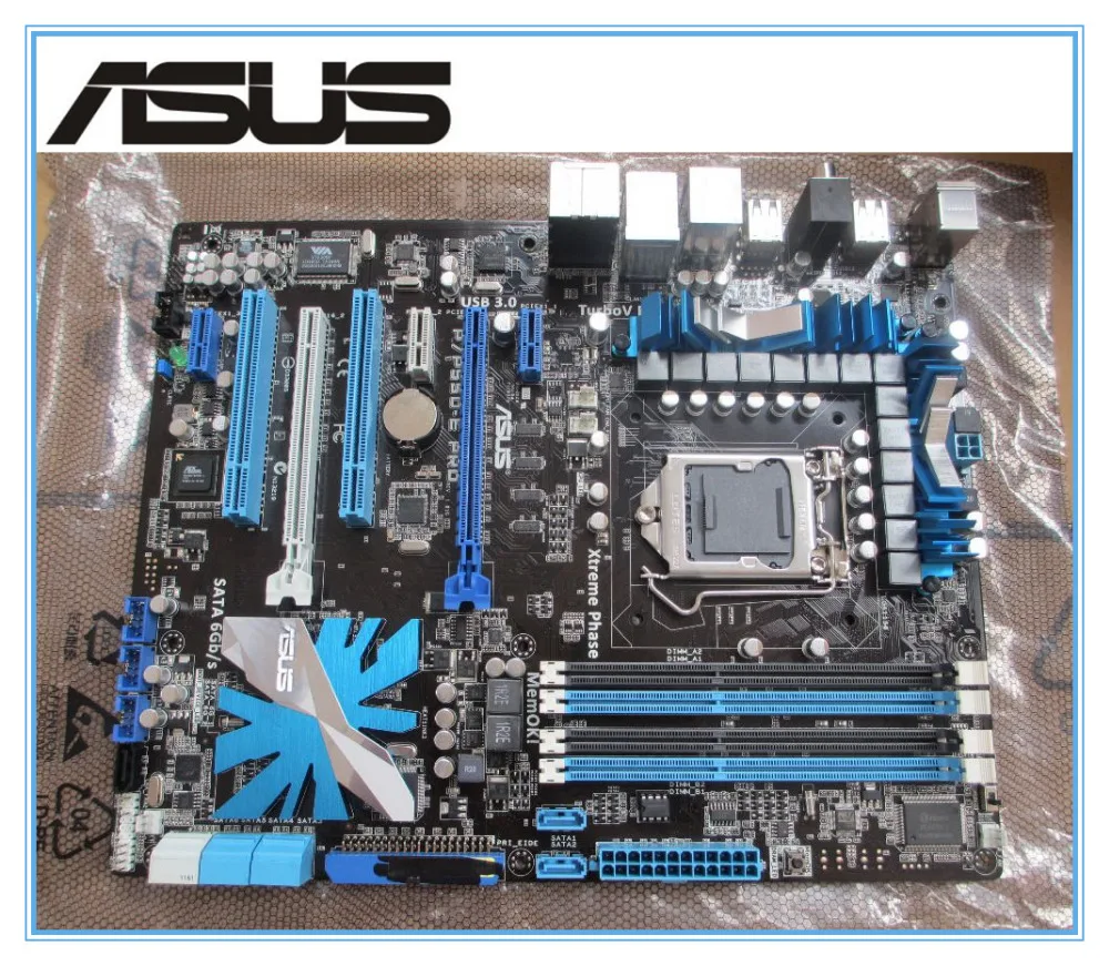 Оригинальная материнская плата ASUS 1156 Pro DDR3 LGA 16 Гб для i3 i5 i7 cpu p55 Настольная