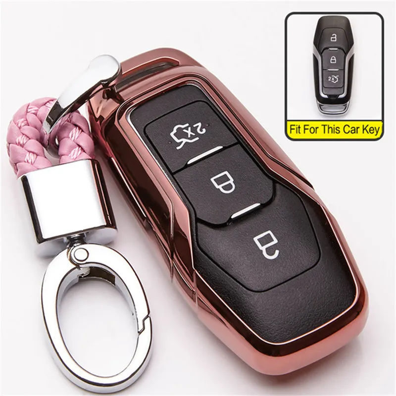 Чехол для ключей автомобиля из ТПУ Ford F 150 Mondeo Galaxy S MAX Ranger Explorer Edge Mustang MK3 MK4 MK5 C Fiesta ST