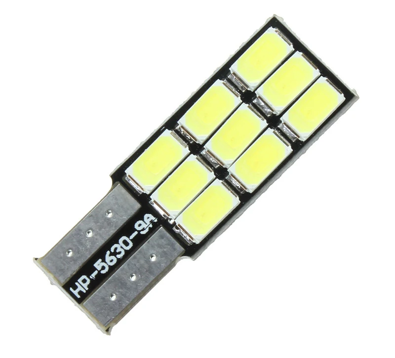 2 шт. T 10 168 194 W5W 9 светодиодный 5630 SMD Canbus Error Free автомобильный светодиодный лампы автомобиля светильник источник Клин боковые лампы Белый DC12V