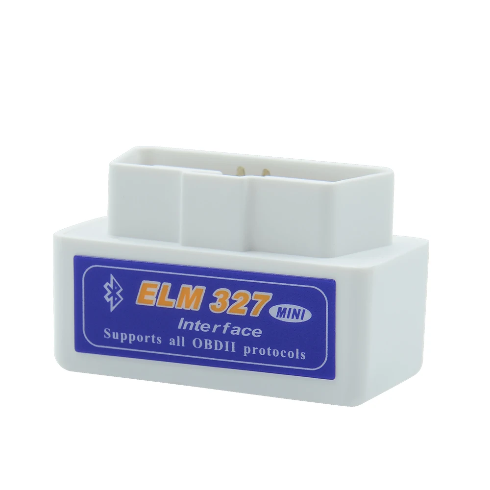 2019 Новый V2.1 Супер Белый Мини ELM 327 Bluetooth OBD2 / OBDII ELM327 Авто сканер штрих кода в