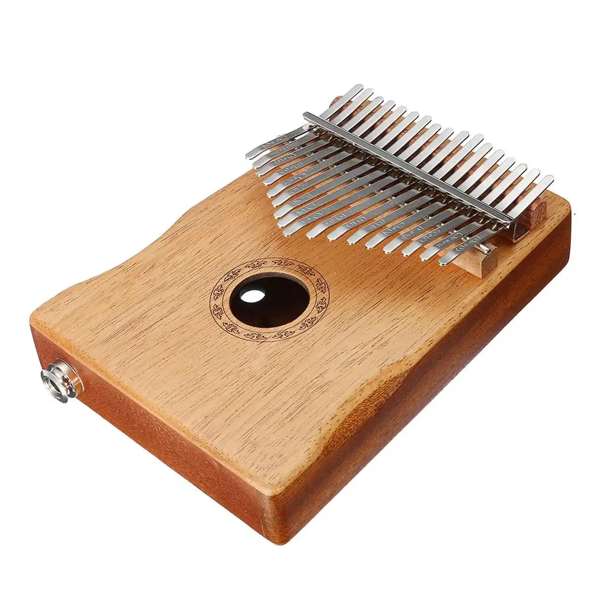 17 ключ EQ Kalimba Thumb Piano w/тюнер молоток Африканский Традиционный электрический датчик корпус клавиатуры музыкальный инструмент портативный w/Сумка