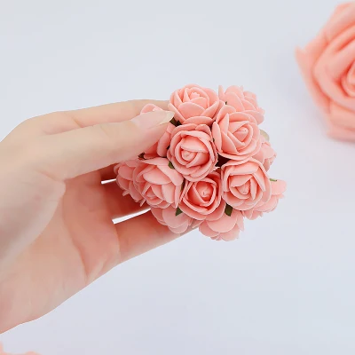 A Bunch Pink Rose Розовая роза искусственная пена цветок ins аксессуары для фотостудия реквизит для колец ювелирные изделия Косметическая фотография фон - Цвет: A Bunch Pink Rose