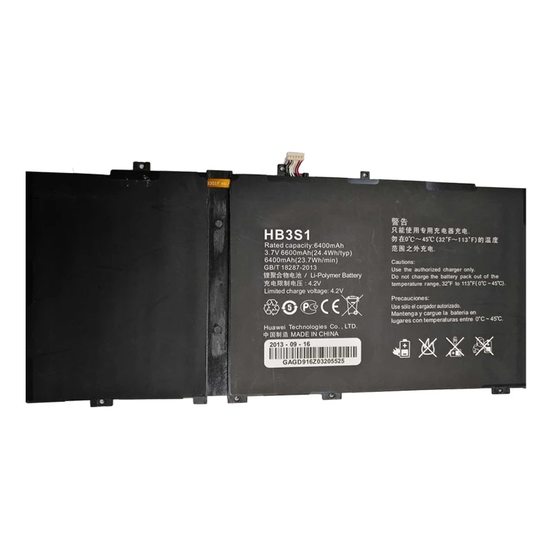 HB3S1 6400 мАч Tablet PC Батарея 3 7 В литий-ионные аккумуляторы Замена для Huawei MediaPad 10FHD S10