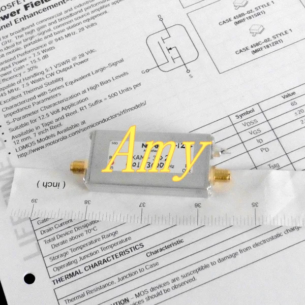 

10kHz to 2.5GHz (3.0GHz) UWB high gain general RF microwave amplifier