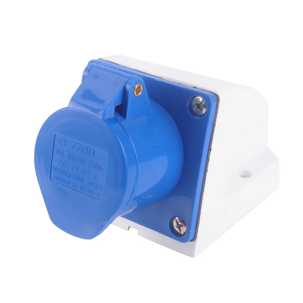 16 AMP 16A поверхностного монтажа разъем 240V 3 Pin воды погодостойкие электрические
