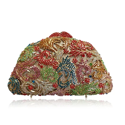 Роскошные женские золотые вечерние сумочки свадебные кошельки с цепочкой клатчи