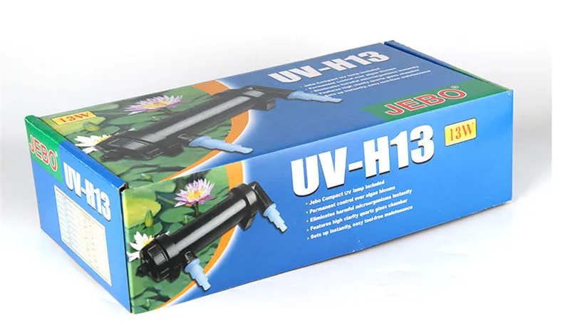 JEBO Jiabao UV-H бактерицидная лампа для аквариума внешняя Ультрафиолетовая лампа для стерилизации аквариума оборудование для дезинфекции
