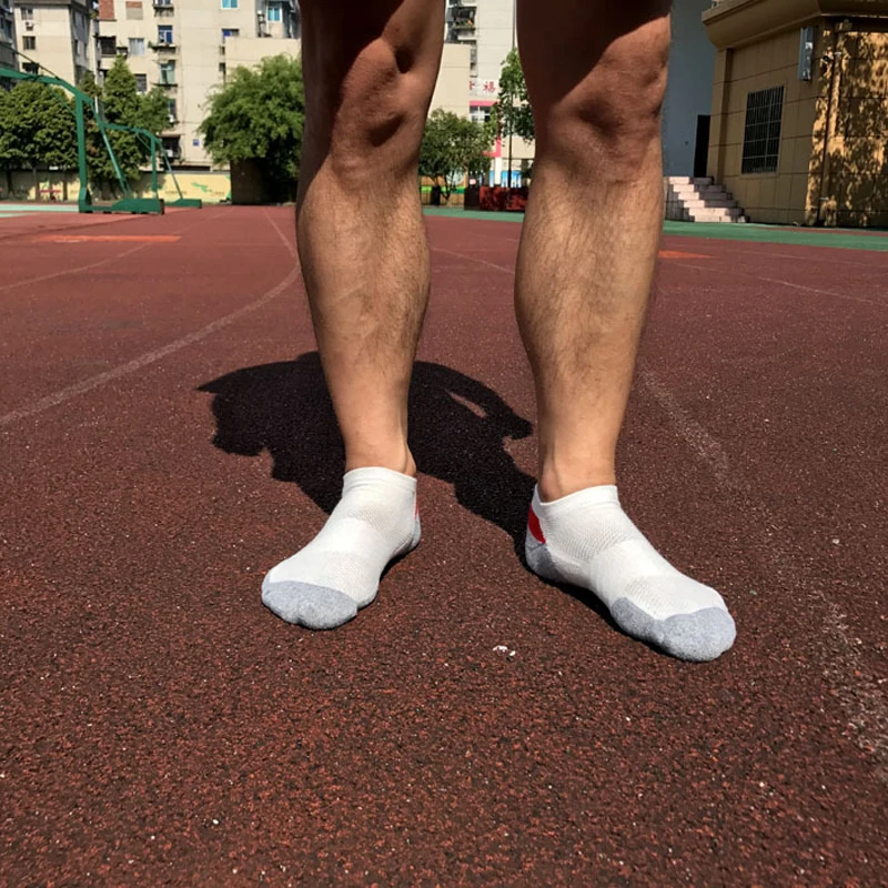 Мужские спортивные носки, хлопковые Компрессионные носки для бега, баскетбола, велоспорта, пешего туризма, мужские короткие носки для велоспорта, профессиональные спортивные носки