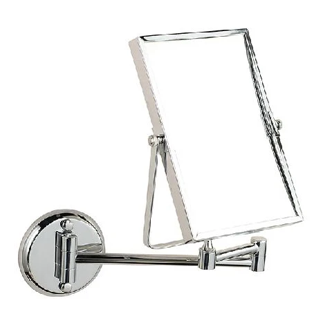

Bath Mirrors 3 x Magnifying Mirror Makeup Cosmetic Mirrors Wall Mounted Double Side Brass Silver Square Mirror Of Bathroom 1758
