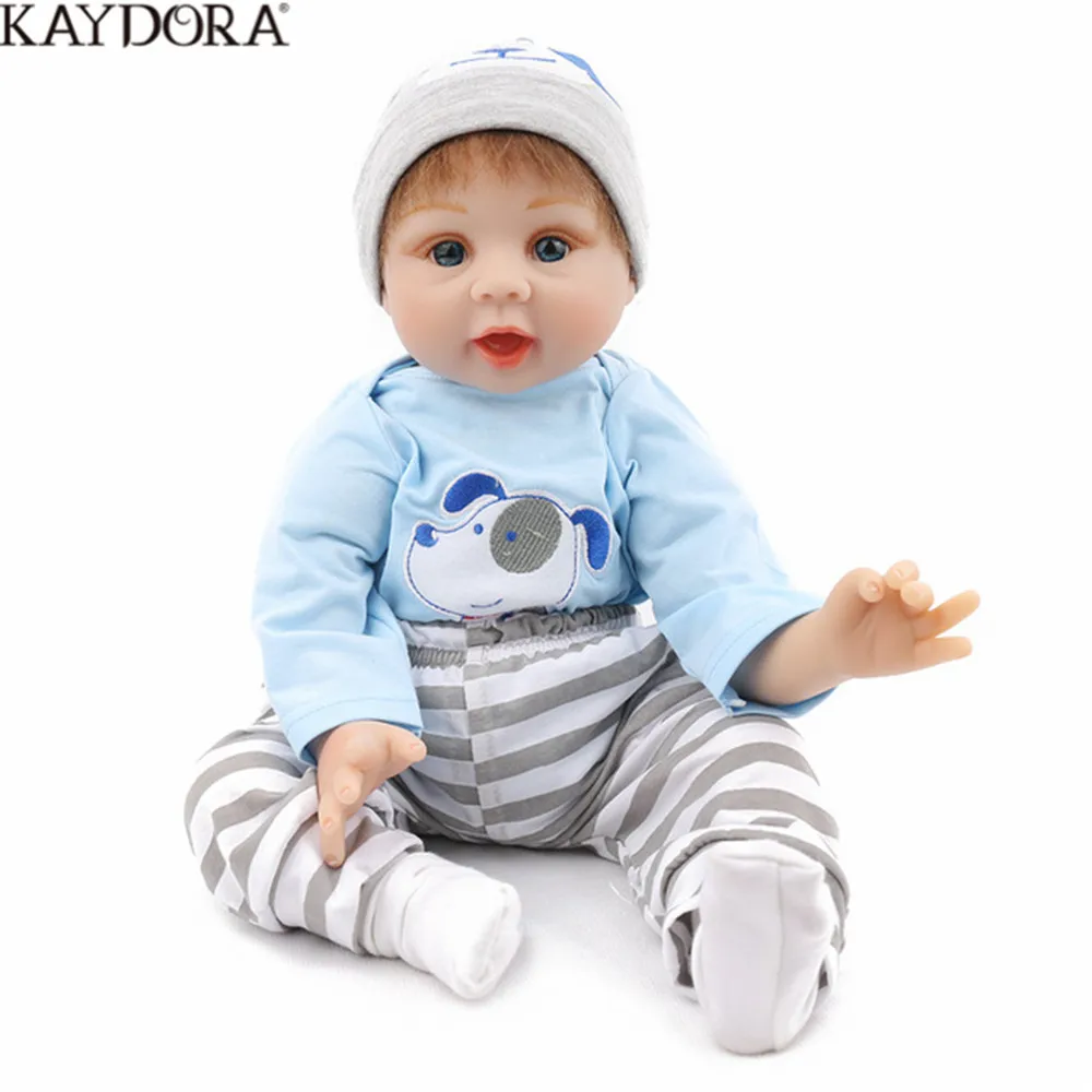 KAYDORA Кукла Reborn Baby винил тело 22 дюйма 55 см кукла игрушки для девочек и мальчиков