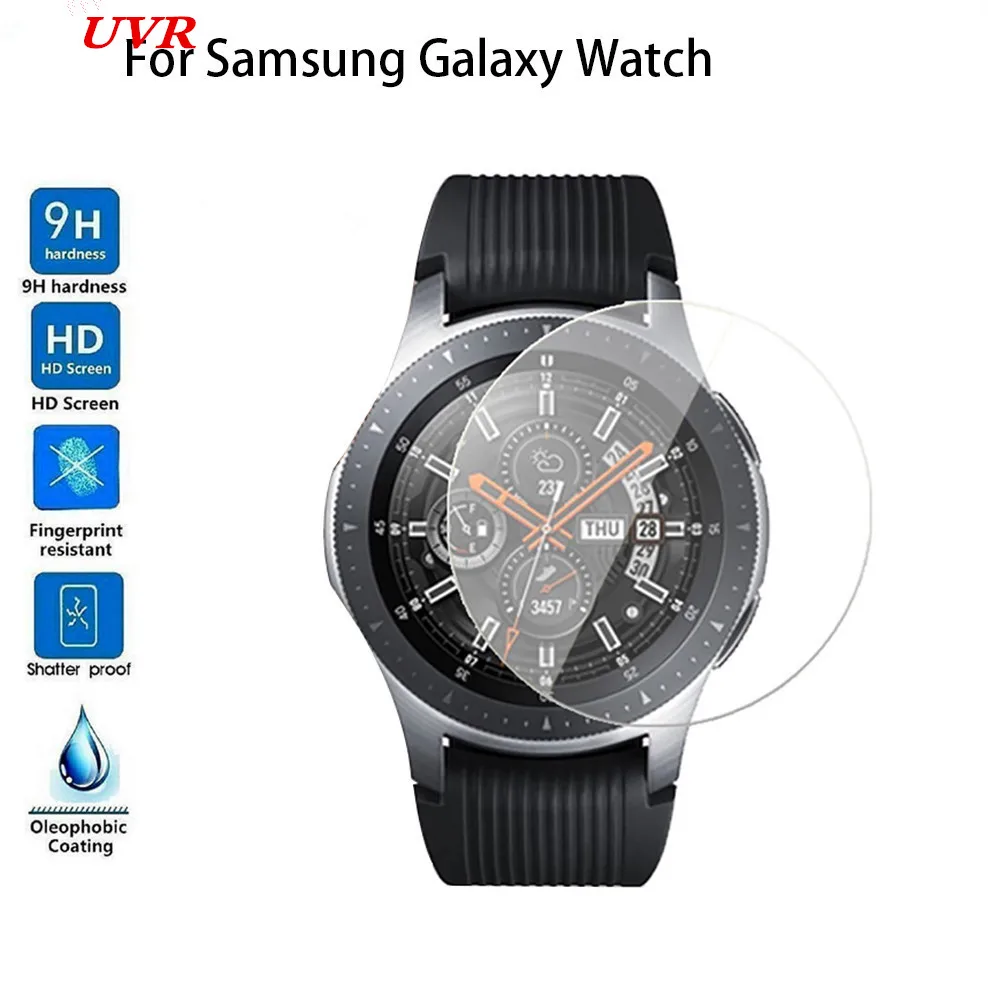 New 9H Tempered Glass Screen Protector For Sam Galaxy Gear 2 R380 S2 S3 S4 Sport Watch 42MM 46MM glass | Мобильные телефоны и