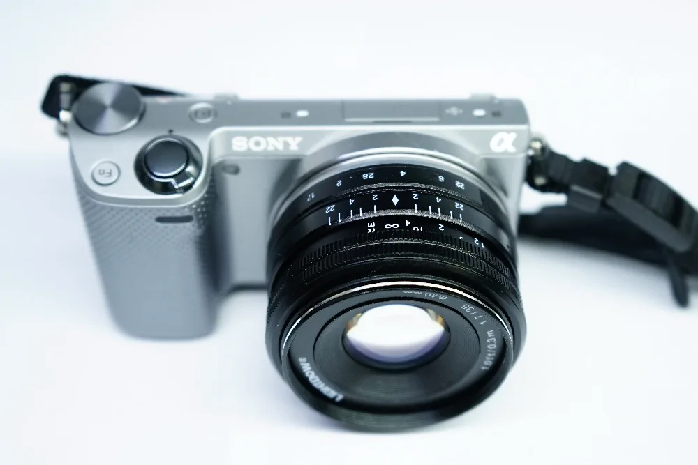 Lightdow 35 мм F1.7 с ручными настройками для видеосъемки Для sony E Mount NEX 3 3N C3 5 5N 5R 5, 6 комплектов/партия, 7 A6500 A6300 A6000 A5100 A5000 A3000 A3500