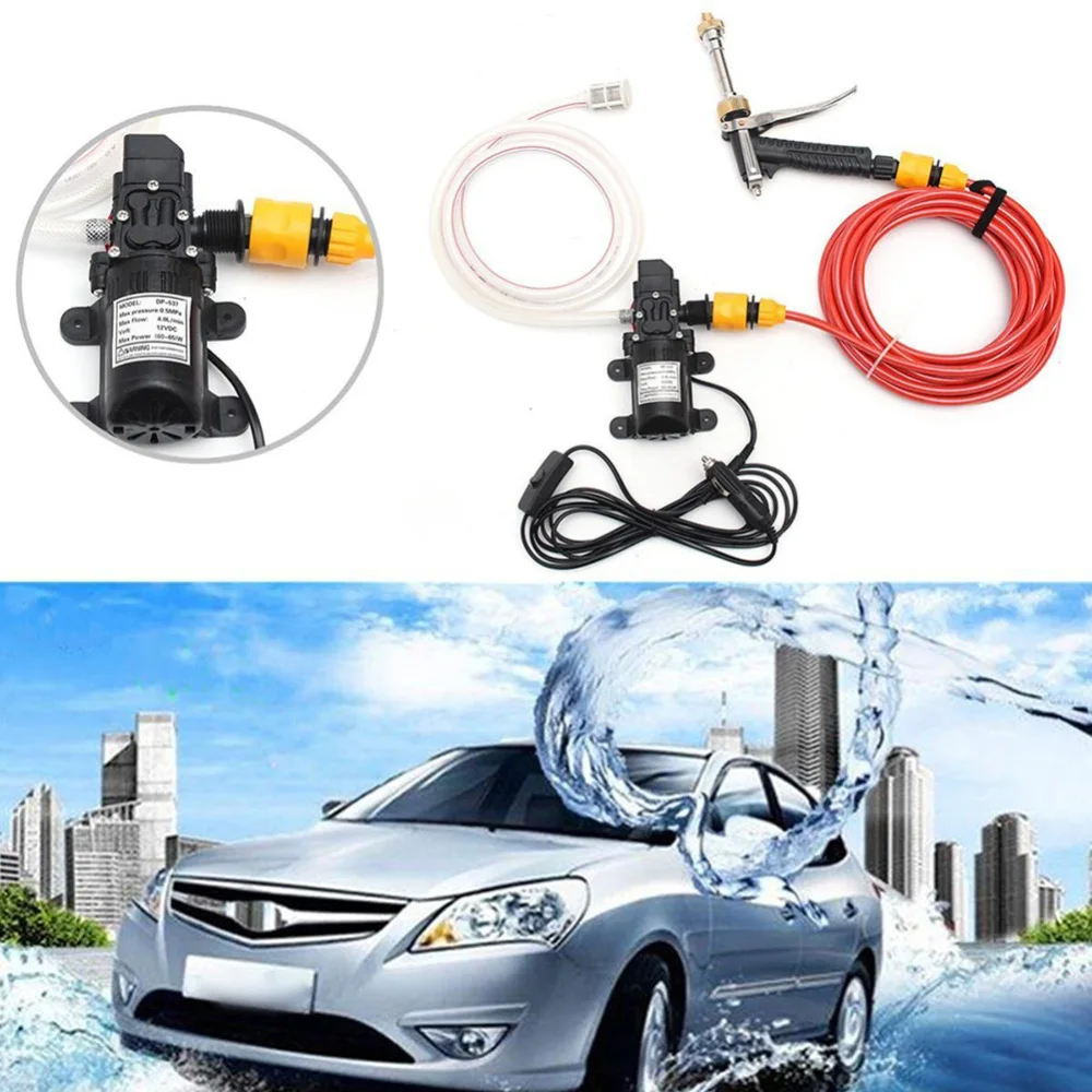 Электрический мойщик высокого давления для автомобиля и мотоцикла набор