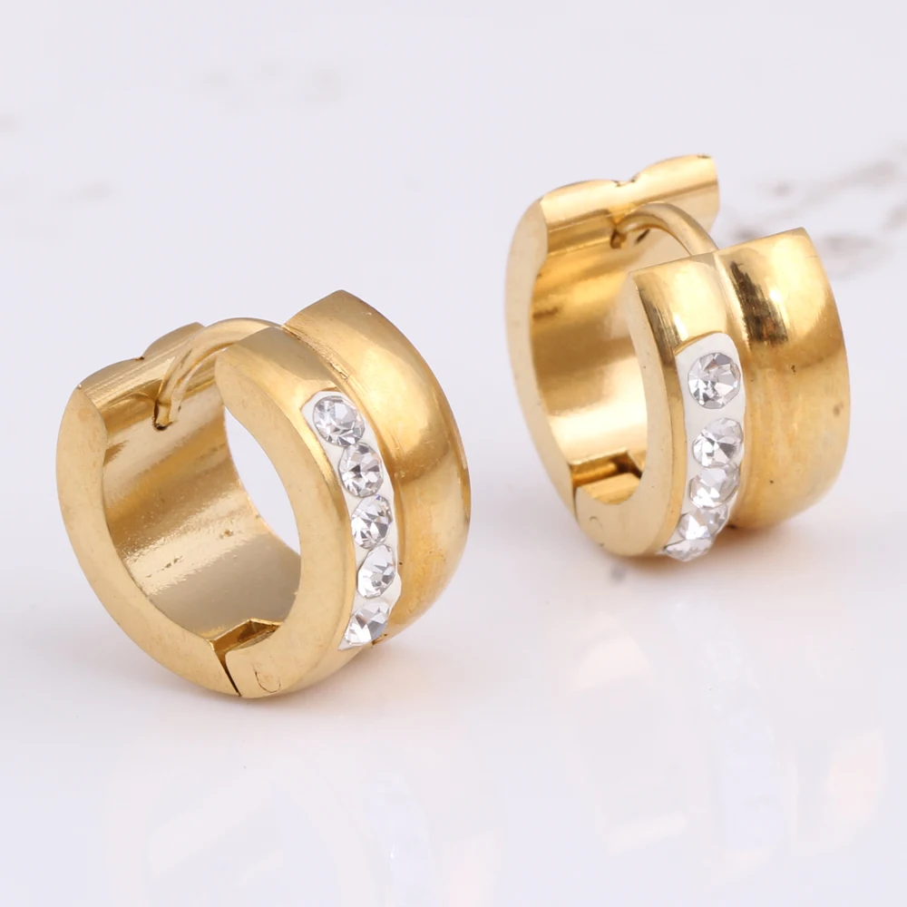 Элегантные серьги из нержавеющей стали 316L Золотые для женщин|earrings for women|gold