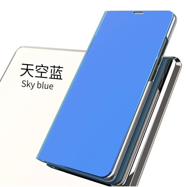 Для OnePlus 6/One Plus 6T чехол Модный макияж зеркало Флип Стенд кожаный тонкий смарт