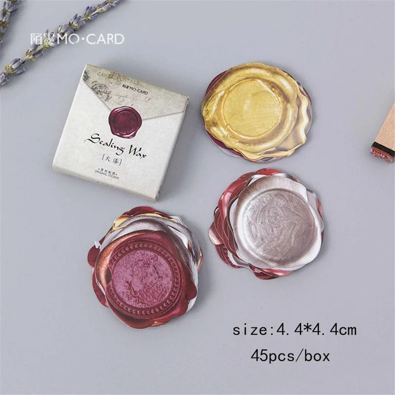 Ретро многоцветные круглые наклейки с печатью декоративные для планировщика