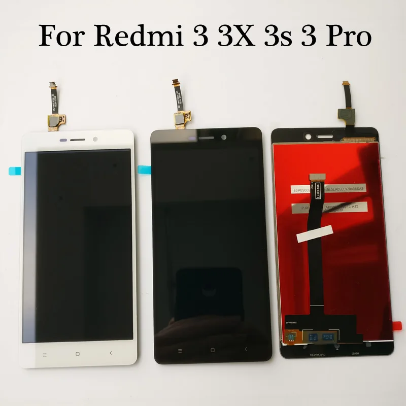 Новый ЖК дисплей для Xiaomi Redmi 3 3X 3s Pro + сенсорный экран 100% Протестировано Высокое