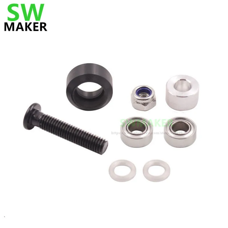 SWMAKER 1 комплект Openbuilds Xtreme Mini V набор колес цвет черный-V слот алюминиевая линейная