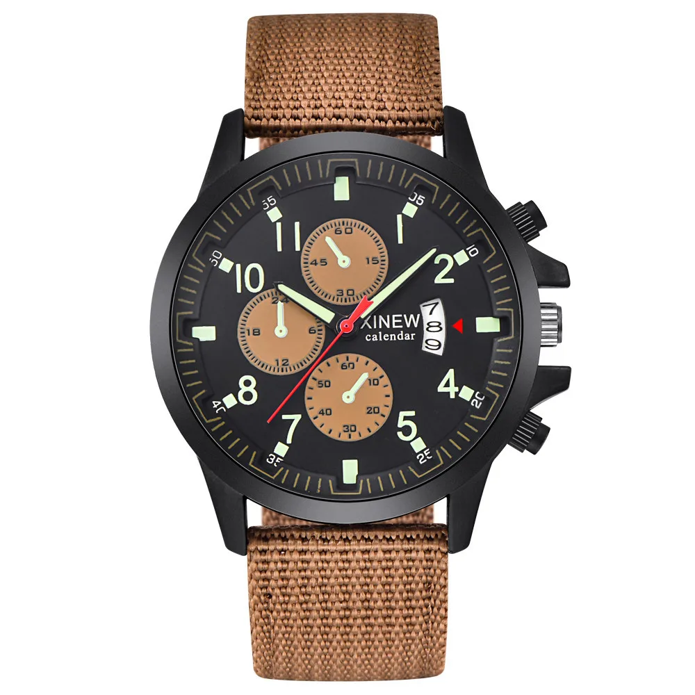 

Mens Military Steel Date Quartz Analog Army Casual Dress Wrist Watches Steel analogue quartz watch for men Hot Sale #5/22