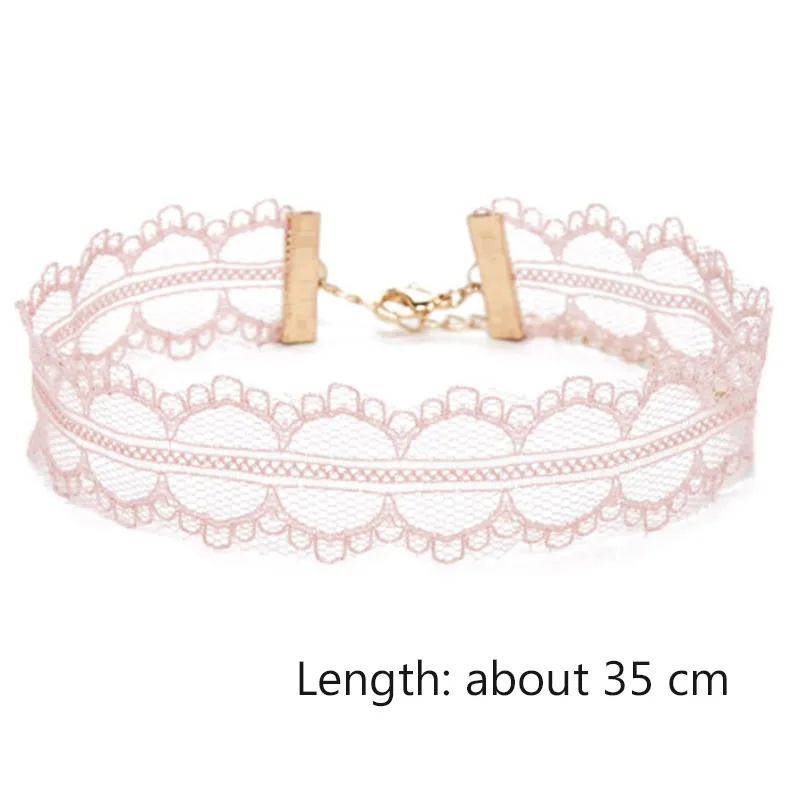 Популярные сексуальные ажурные кружевные розовые зеленые желтые ожерелья