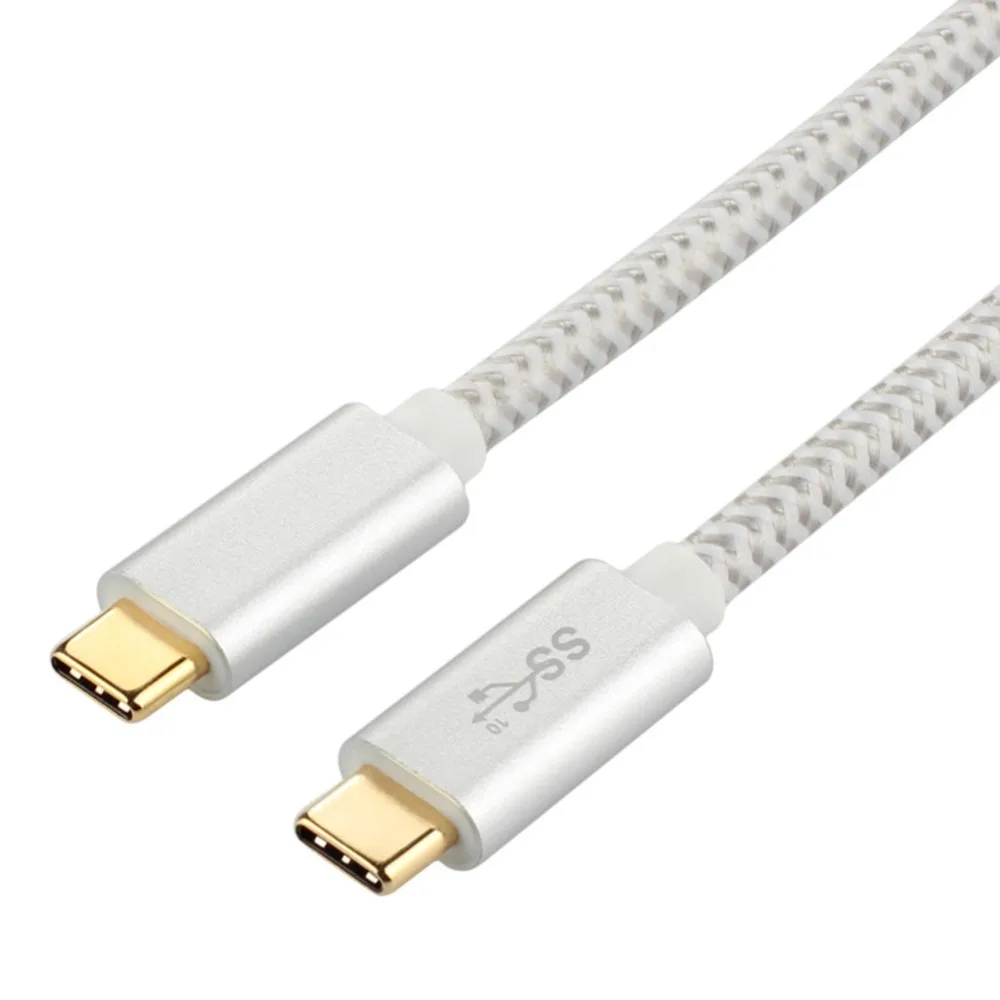 Плетеный алюминиевый корпус Тип usb C 3 1 Gen2 кабель USB со штыревыми соединителями на