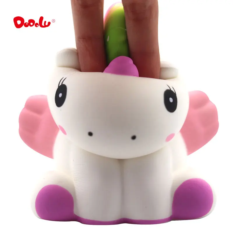2018 новые слизи Единорог динозавров замедлить рост Squishies ароматный Шарм Kawaii