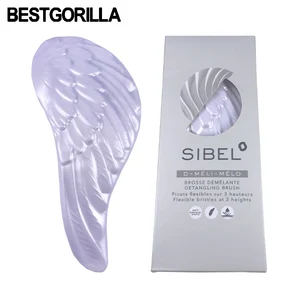 Щетка-расческа для волос BESTGORILLA популярный и практичный, массажная, Антистатическая, с белыми крыльями ангела, расческа, бесплатная доставка