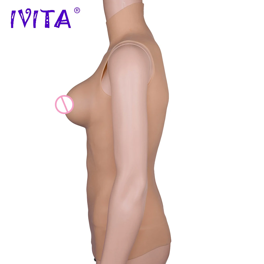 IVITA 2790 г Реалистичная силиконовая полуформа груди поддельная грудь для Crossdressers