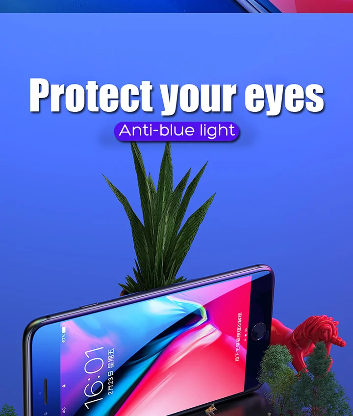 9D полное покрытие закаленное стекло для iPhone 5 5S 6 6s Plus защита экрана Защитное стекло для iPhone 7 8 Plus стеклянная пленка
