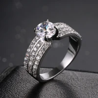 top quality austrian crytal cz pave white gold color rings for women dropshipping price fashion jewelry gifts r 014