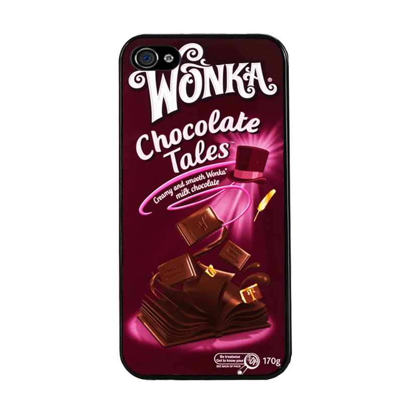 Горячая Стиль с изображением шоколада wonka посылка Крышка черный жесткий футляр