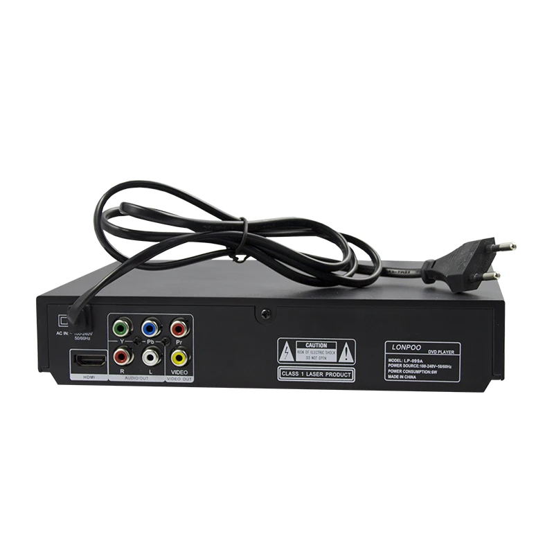 LONPOO 2 0 канальный пластиковый dvd плеер USB HDMI светодио дный дисплей Многоязычное OSD