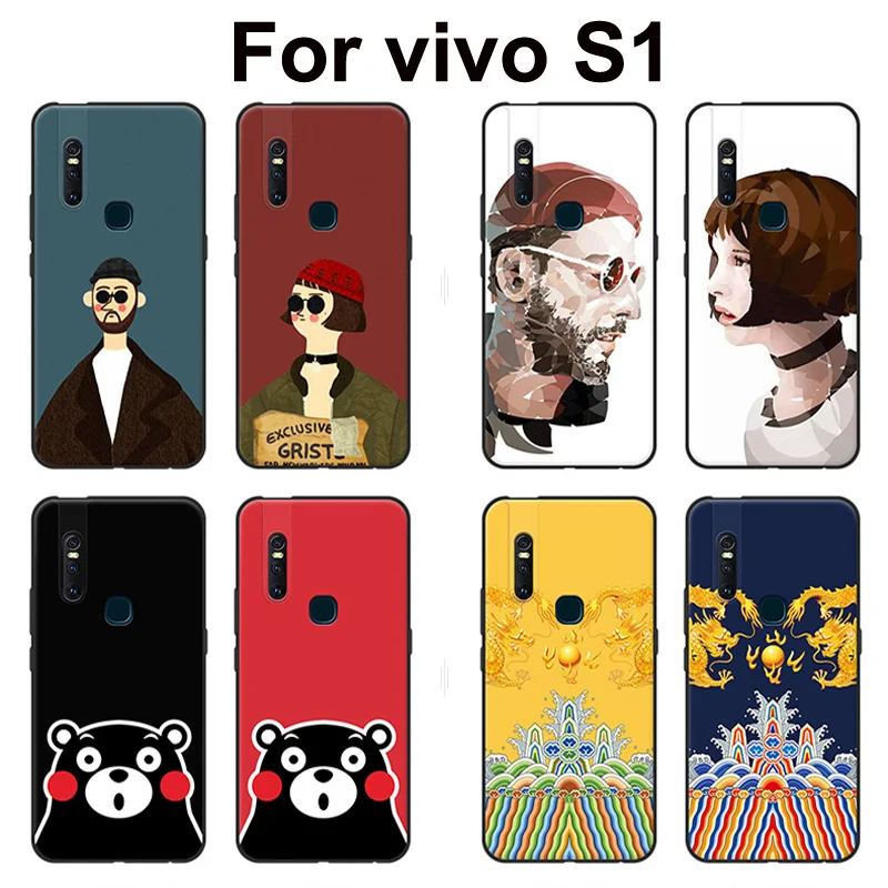 Чехол накладка для vivo S1 V1831A мягкий силиконовый чехол с рисунком Леона killer S 1