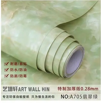 Наклейки ПВХ для обновления мебели с мраморным узором самоклеящиеся обои