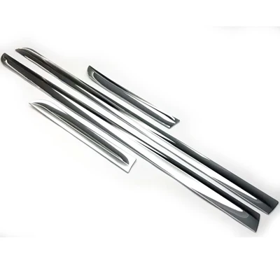 Silver Narrow Type Для Toyota Land Cruiser FJ150 Prado 150 LC150 2010- Боковая дверь кузова белый черный зеленый литье отделка автомобиля Стайлинг Аксессуары - Цвет: Silver Narrow Type