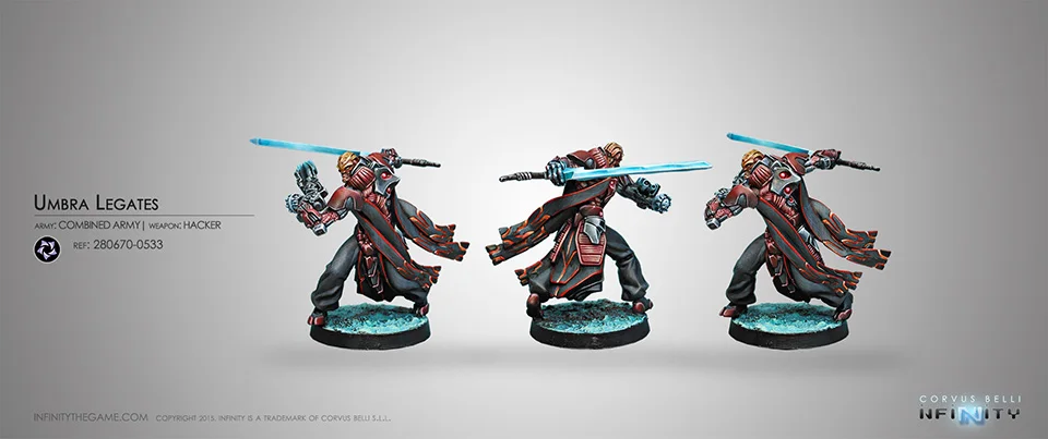 [Loong Way Miniatures] Corvus Belli Infinity 0533 UMBRA LEGATES 32 мм Металлические Миниатюрные|Аксессуары для