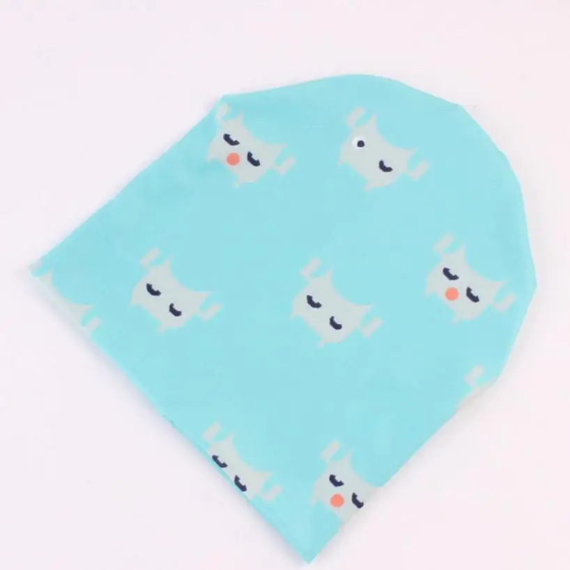 Весенне-осенняя хлопковая шапка для новорожденных девочек и мальчиков милые