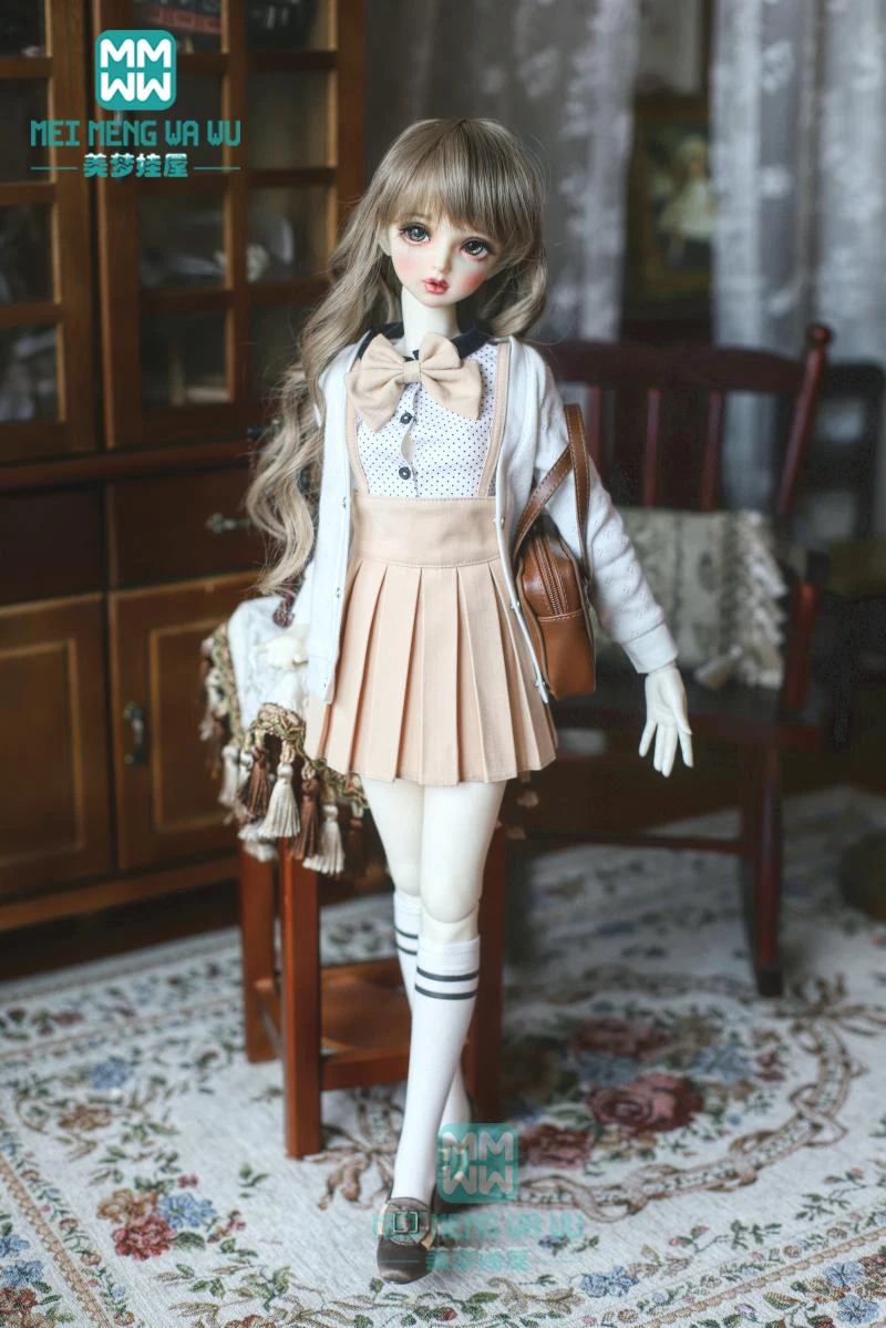 Кукла BJD одежда для 57 60 см 1/3 аксессуары модная рубашка из 5 частей плиссированная