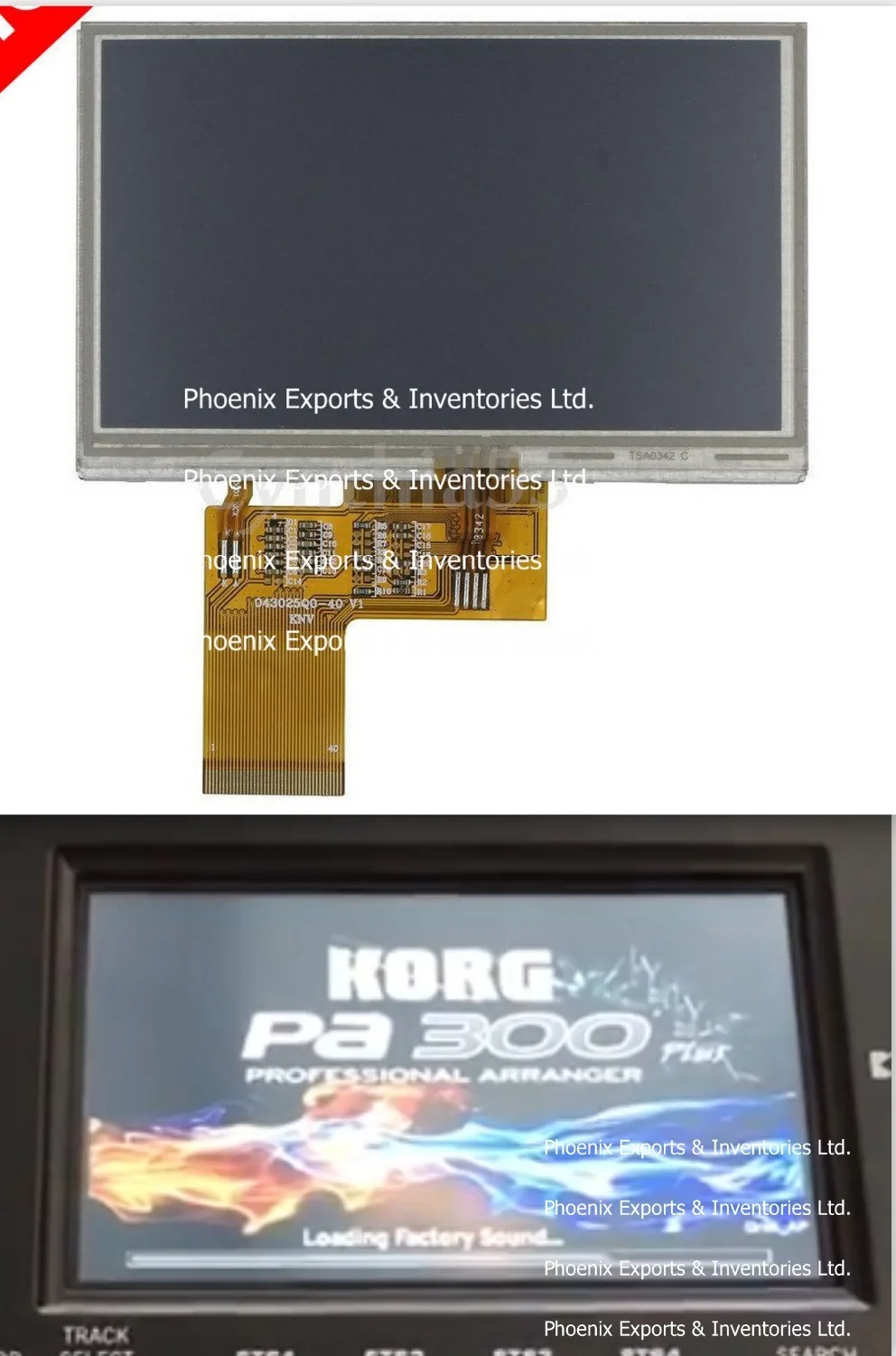 Оригинальный дисплей KORG с сенсорным экраном дигитайзер для Korg PA300 ЖК экран