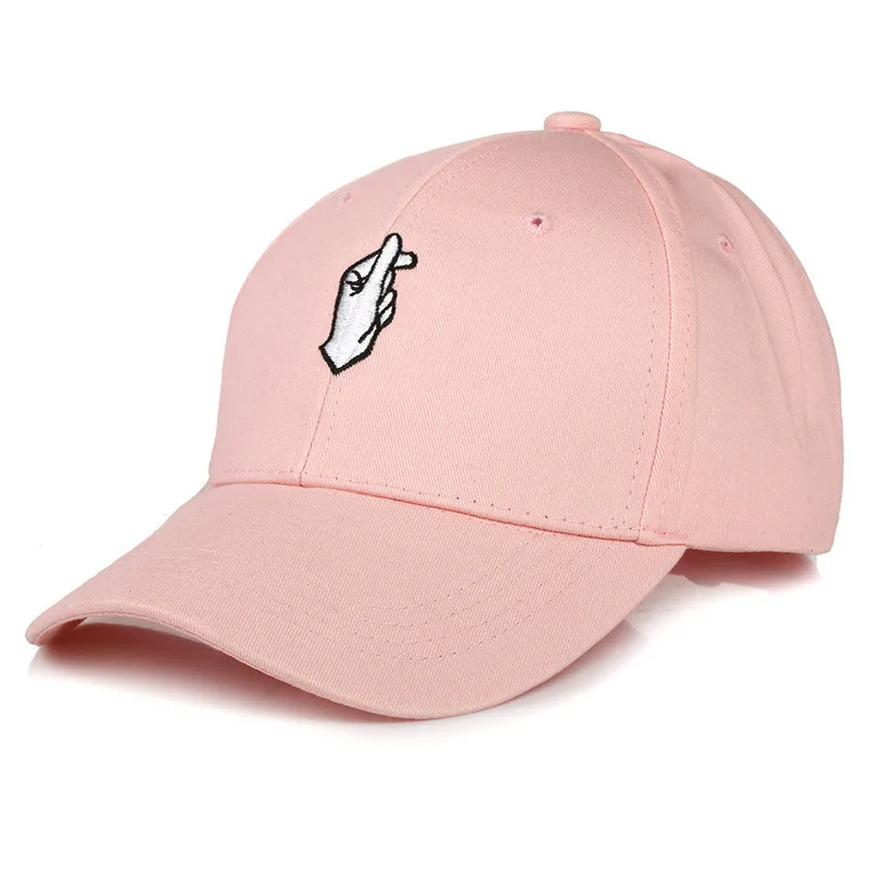Пальчики сердце Snapback бейсбольная кепка KPOP того же типа унисекс спортивный козырек тренд Кепка Флиппер маленькое сердце любовь солнце Кепка водителя грузовика Gorras - Цвет: Розовый