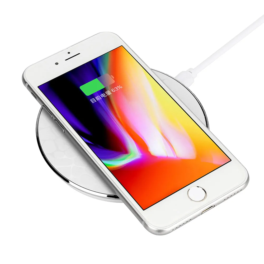 Беспроводное зарядное устройство Qi для iPhone 8/8 Plus/X универсальное беспроводное