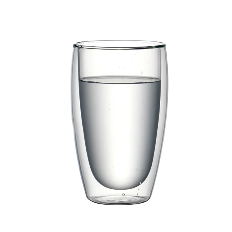 Набор из 2 предметов Термостойкое боросиликатное стекло для кофе с двойными