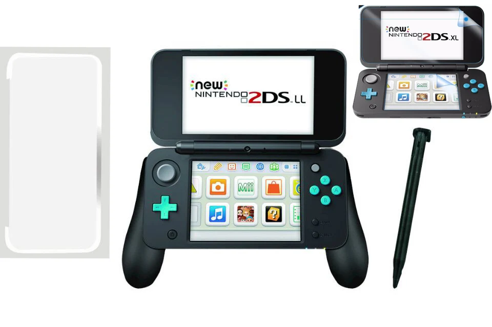 4 в 1 для нового 2DS LL XL 2DSLL 2DSXL держатель джойстика ручка + Кристальный защитный