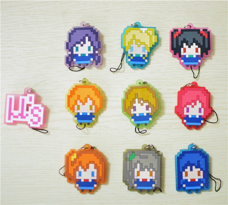 10 pcs LoveLive фигурки love live! Школьная Униформа проекта Idol Maki Nozomi Нико пиксель серии ПВХ