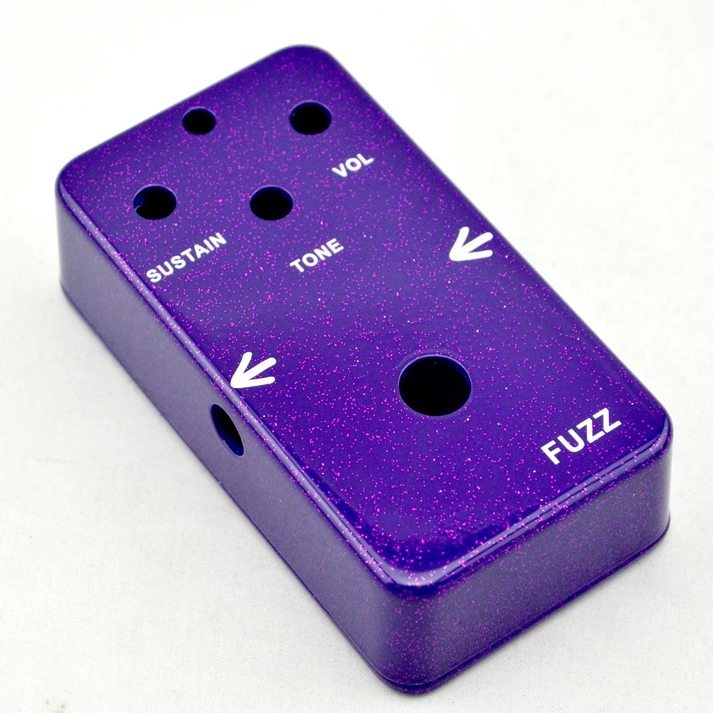 DIY Fuzz& Distortion педаль все комплект с 1590B Стиль алюминиевая коробка, True Bypass для бас гитары