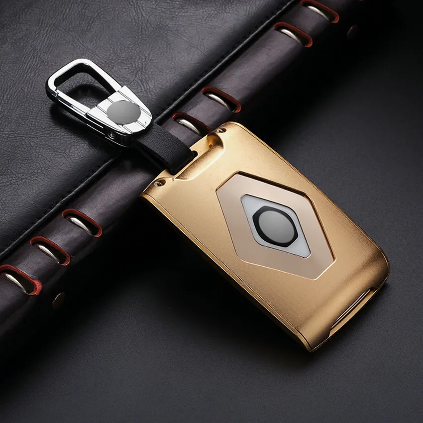 

MICOCHE Elegant Aluminium Alloy Car Key Case Cover for Renault Koleos Kadjar 2017 2016 Auto Key Scratches Proof Protector