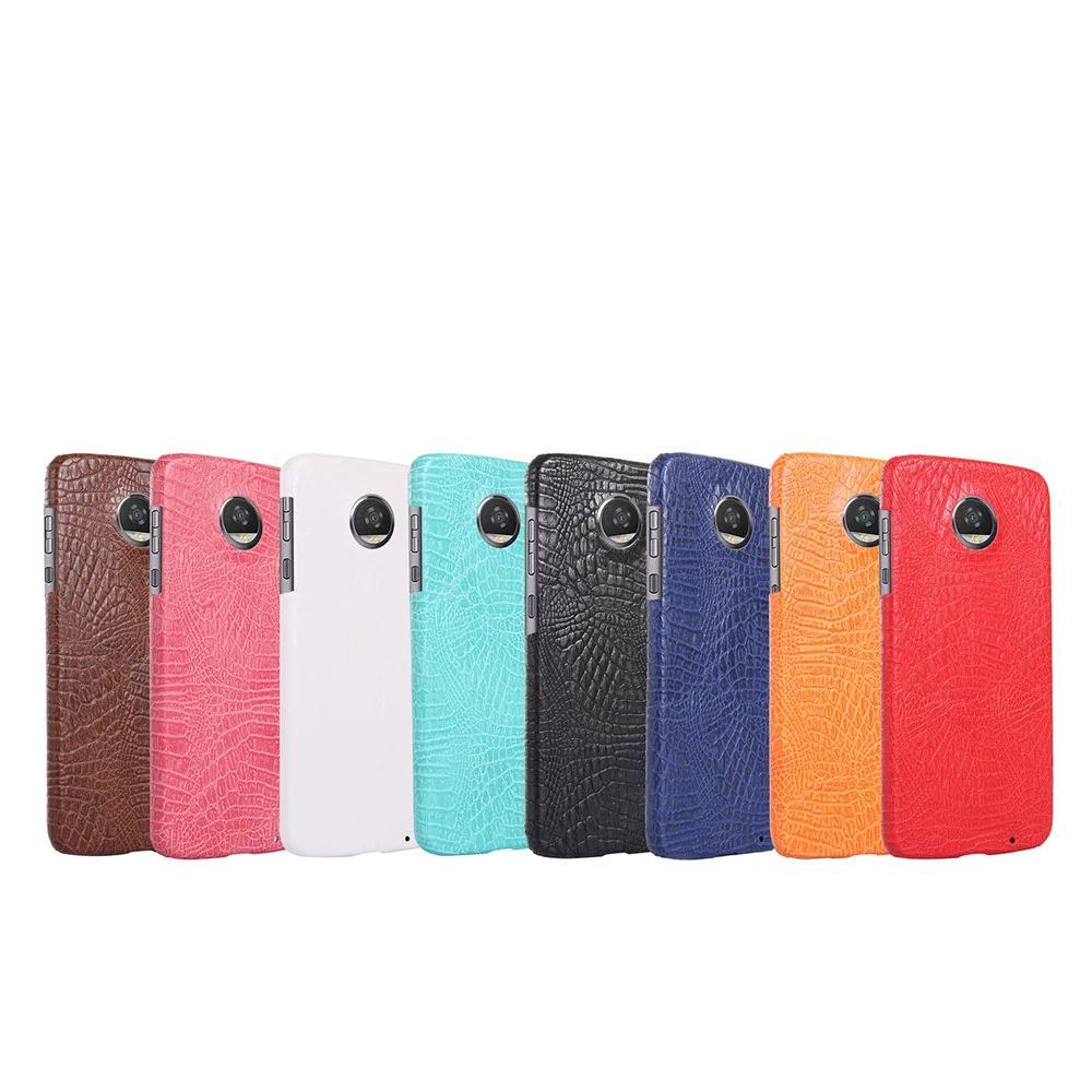 Чехол из крокодиловой кожи для Motorola Moto Z2 Play XT1710 жесткий защитный чехол телефона