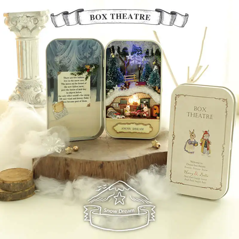 Миниатюрный деревянный кукольный дом сделай сам 3D пазл мини сборка мебель Декор